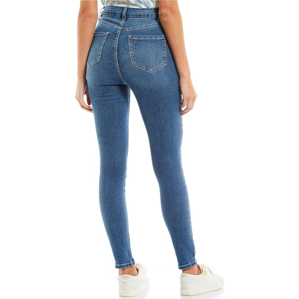 Women's Curvy Fit 1-Button Tailored High Rise Skinny Jean